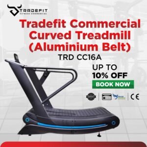 Tradefit Commercial Curved Treadmill (Aluminium Belt)